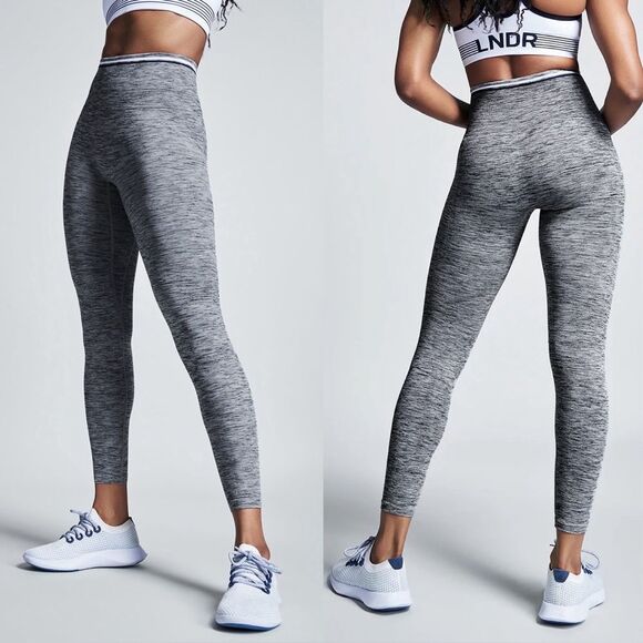 LNDR Chisel Light 7/8 Legging Grey Marl Size Medium-Large - Picture 1 of 5
